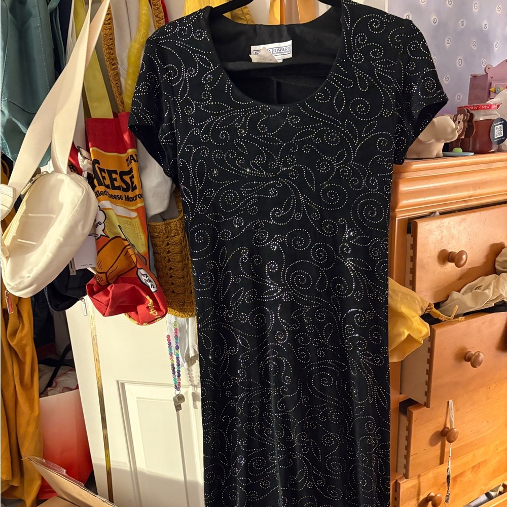 Long black nightgown dress